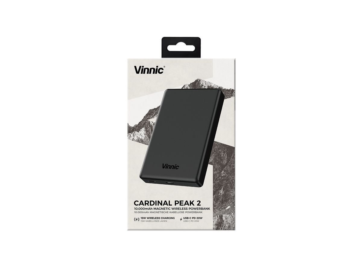 VINNIC Cardinal Peak 2 Mag. PB,20W VPPB-MS10G2-BK PD, 10k mAh, 14.6mm (4898338024371)