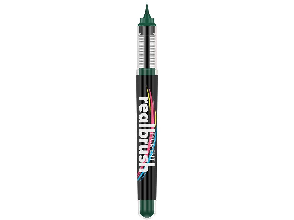 KARIN Real Brush Pen 0.4mm 33Z343 Pigment, noir olive (5904446032234)