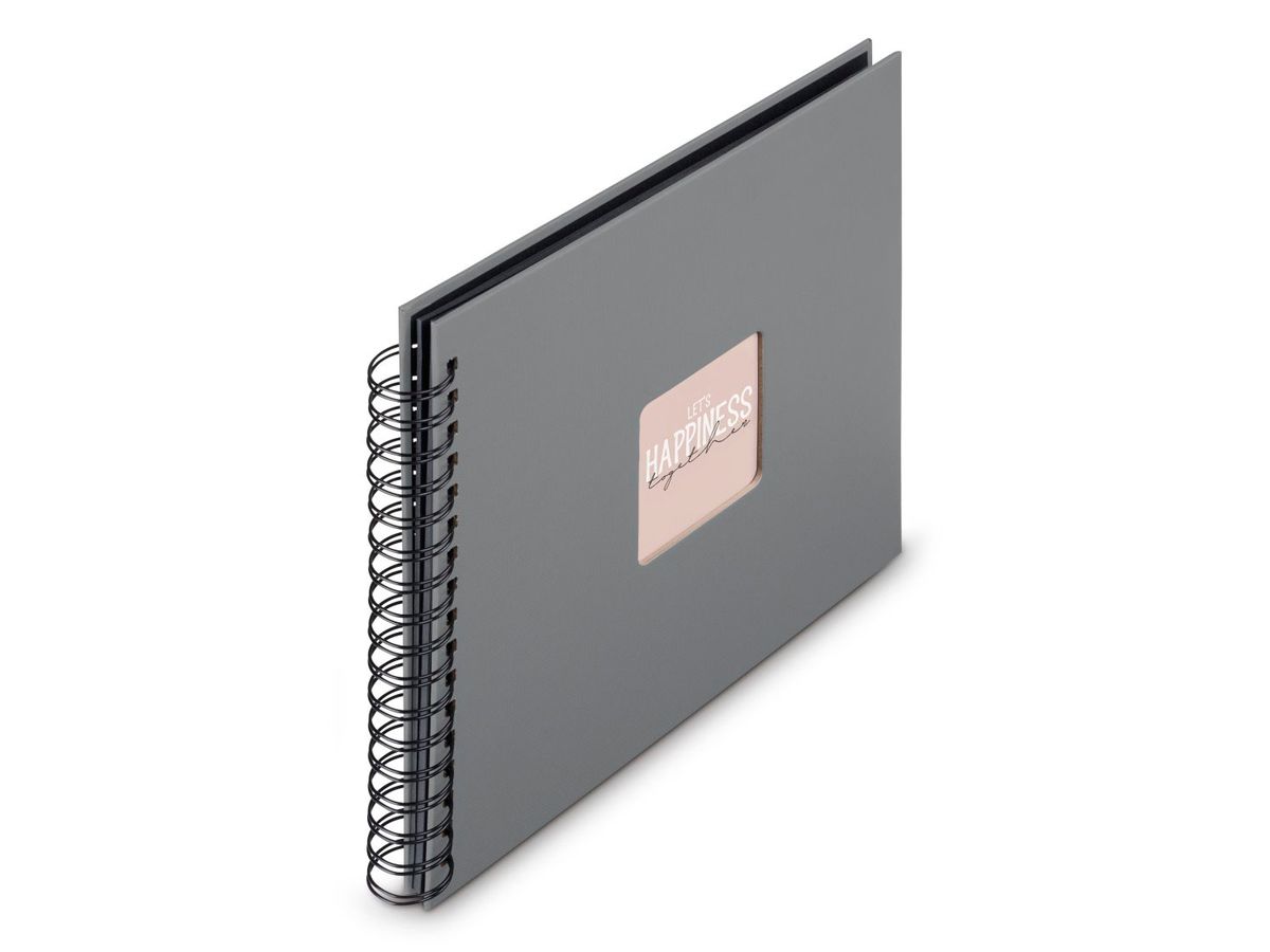 HAMA Spiralalbum Fine Art 28x24cm 9840 steingrau 25 Blatt (4007249098405)