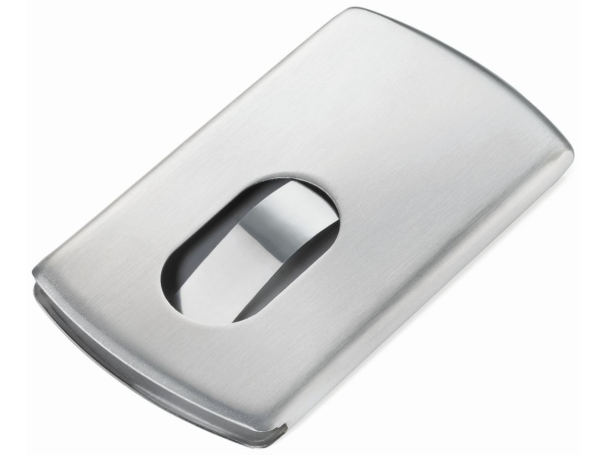TROIKA Visitenkartenetui Slide 14.6.0104 silber (4024023030451)