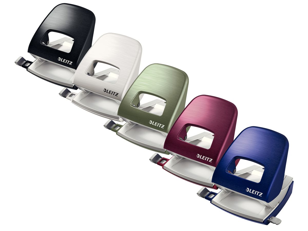 LEITZ Bürolocher NewNeXXt Metall 50060069 titan blau 30 Blatt (4002432107360)