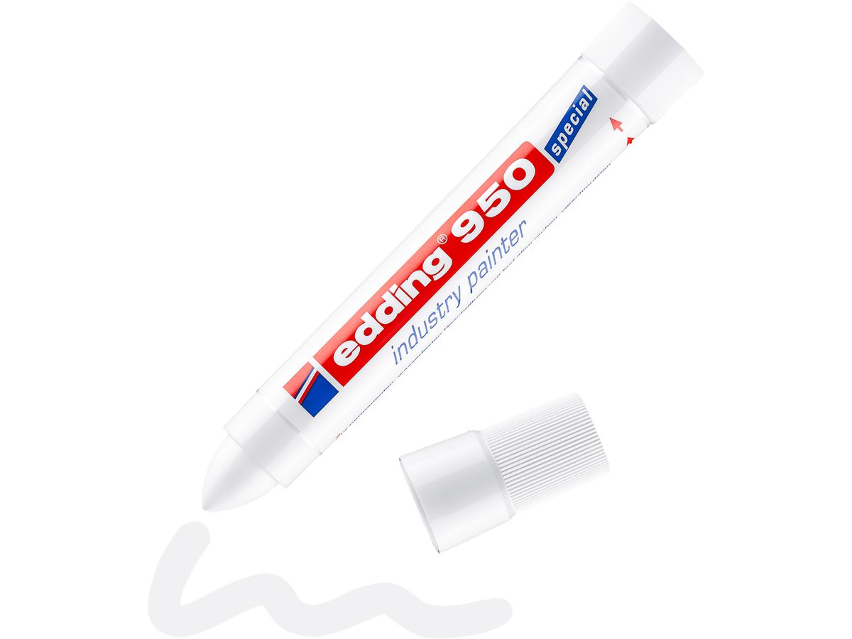 EDDING Industrial Marker 950 10mm 950-49 blanc (4004764019687)