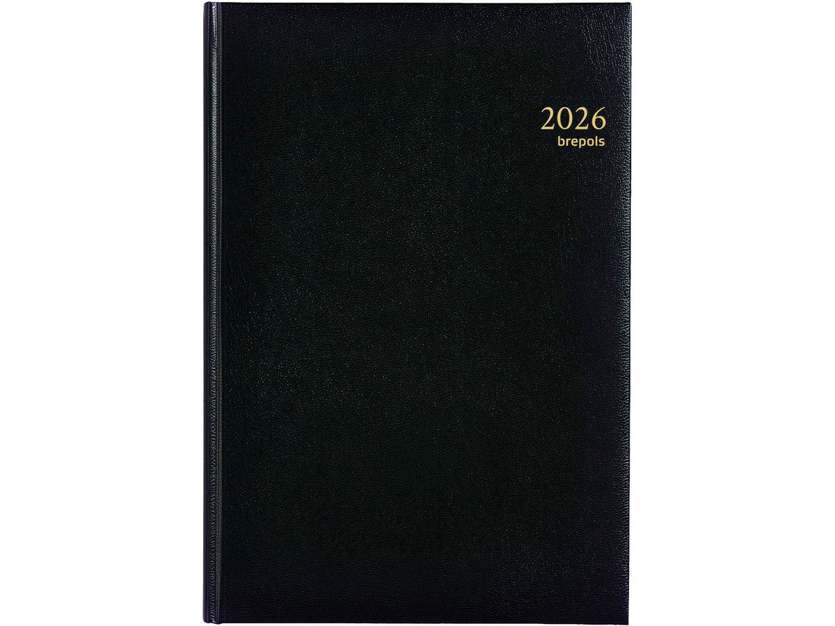 BREPOLS Agenda Omega Lima Kul. 2026 0.030.1256 1S/2P noir 21x29cm (5412303004930)