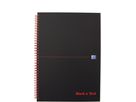 OXFORD Buch Black 'n Red A4 400047609 kariert, 90g 70 Blatt (4006140009145)