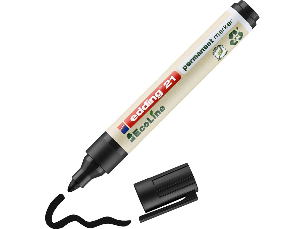 EDDING Permanent Marker 21 1.5-3mm 21-1 noir (4004764917785)