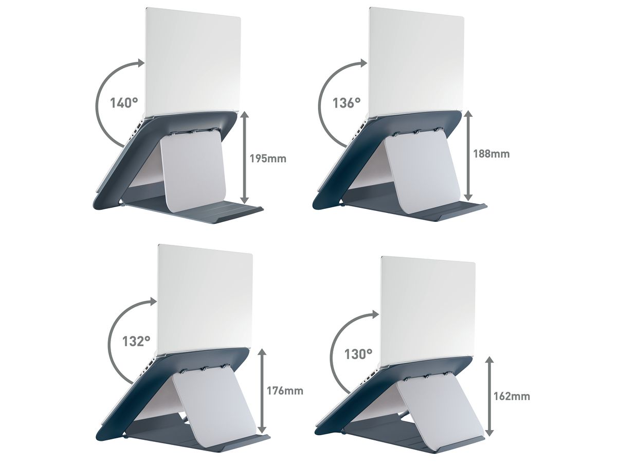 LEITZ Support d'ordinateur Cosy 6426-00-89 13/17'' Portables gris 1 pièce (4002432129362)