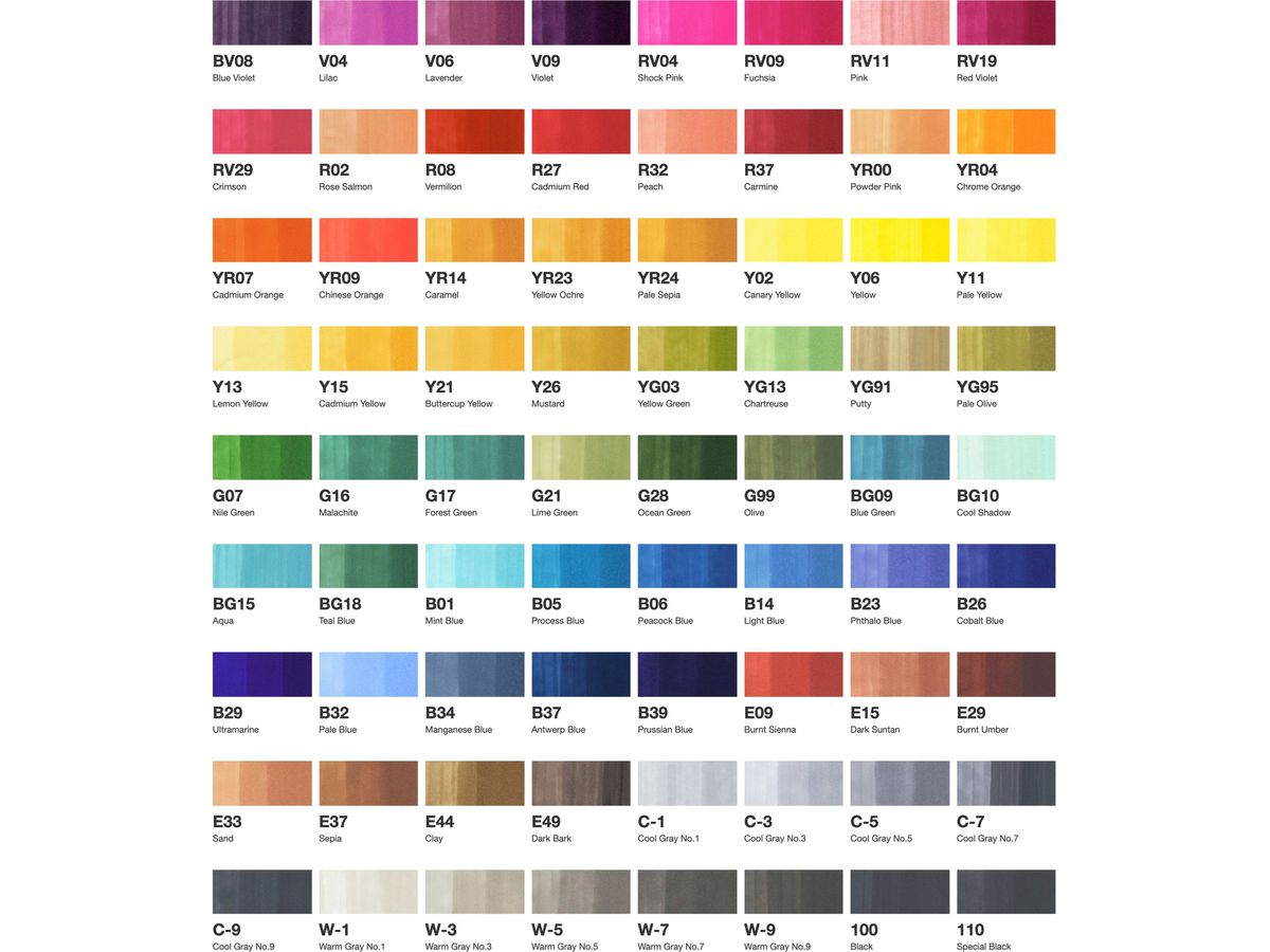 COPIC Marker Sketch 21075160 Set A, 72 pz. (4511338063163)