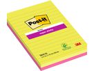 POST-IT Blocco Super Sticky 125x200mm 5845-SSEU verde/pink, 2x45 fogli, rigato (0051141906126)