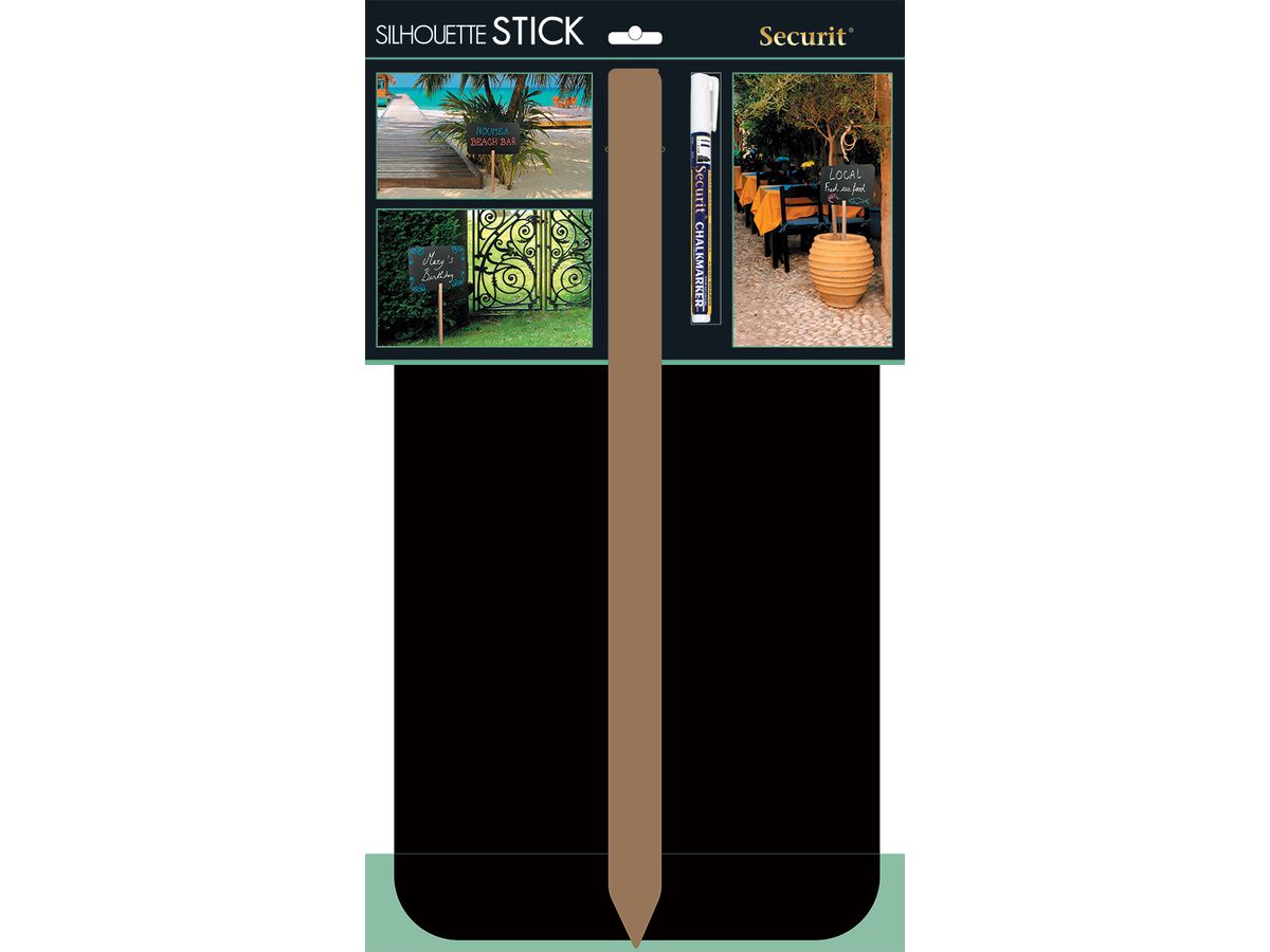 SECURIT Plaque Jardin SILHOUETTE FBS-RECTANGLE noir 73.5x45x0.2cm (8718226499271)