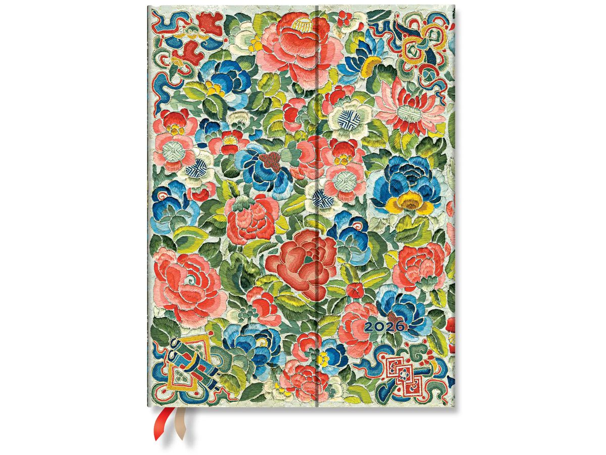 PAPERBLANKS Agenda Birnengarten Ultra 2026 DD0642-9 1S/2P HOR Ultra HC AL 18x23cm (9780349706429)