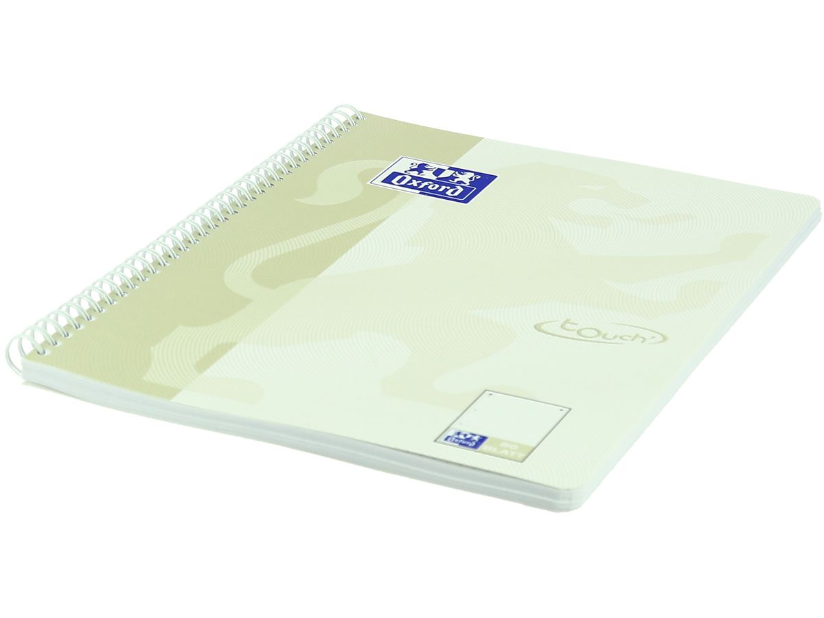 OXFORD Collegeblock TOUCH A4+ 400132395 dotted, light stone 80 Blatt (4006144022522)