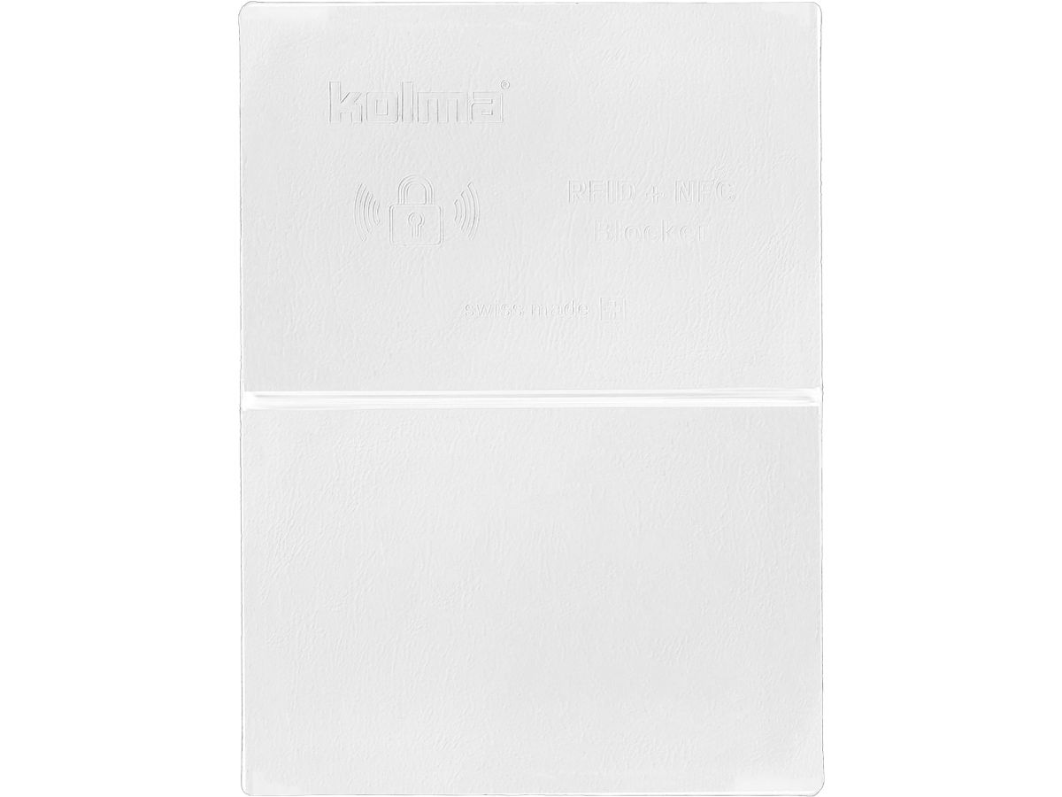 KOLMA Kreditkartenhülle RFID 09.161.16 weiss 66x95mm (7611967090565)