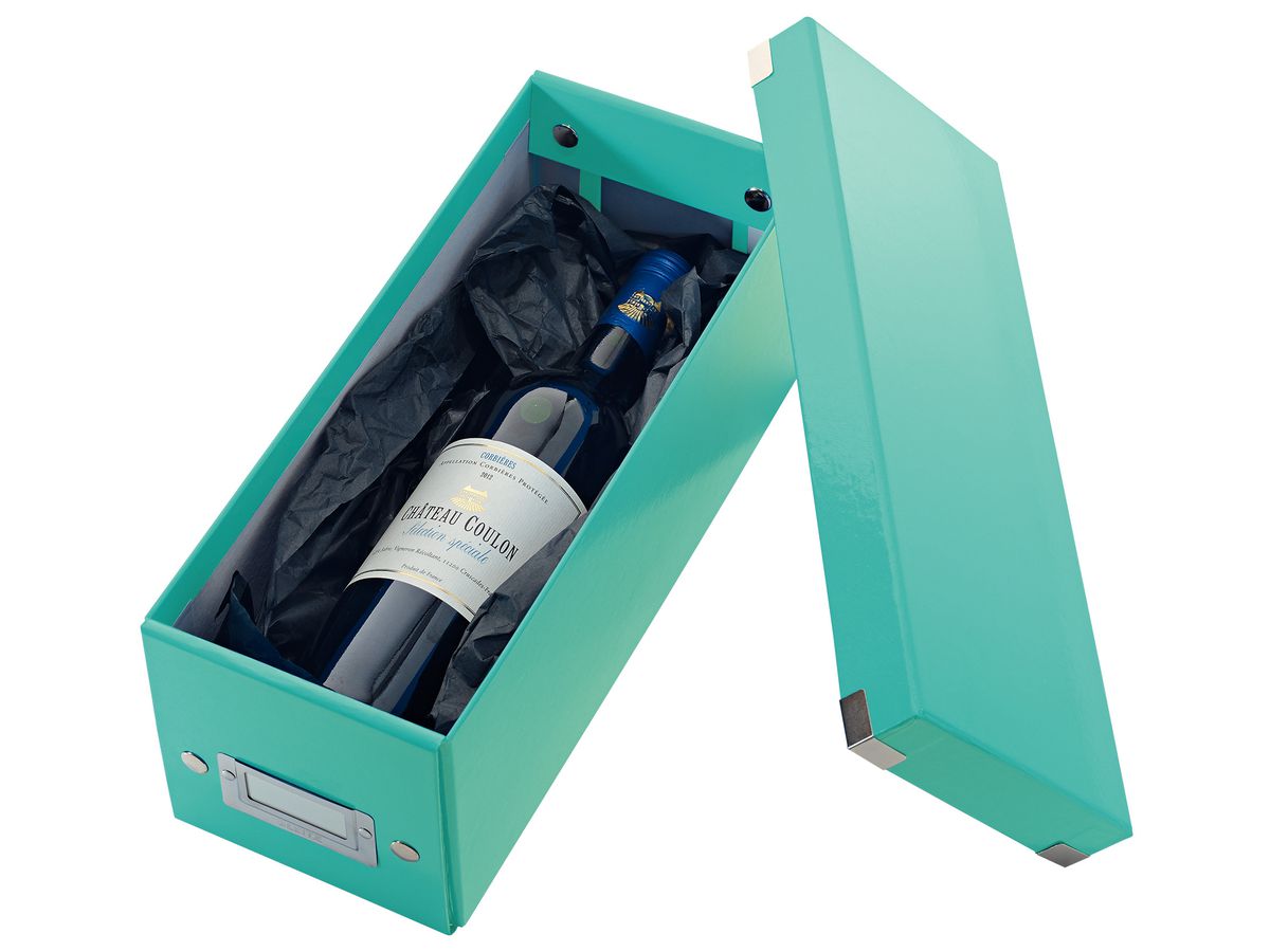 LEITZ Click&Store WOW CD-Box 60410051 bleu froid 143x136x352mm (4002432103690)