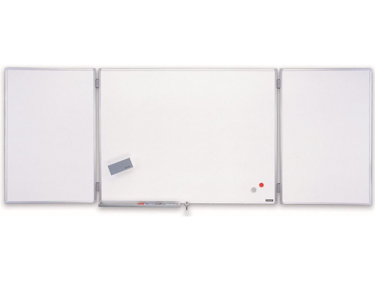 MAGNETOPLAN Ferroscript-Whiteboard 1240003 3-parties 900x600mm (4013695002903)