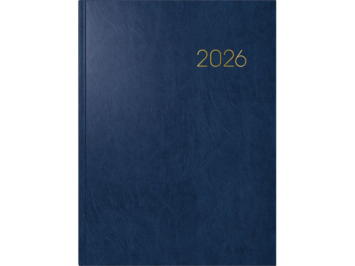 BRUNNEN Calendrier 2026 1079760306 1S/2P bleu ML 17x24cm (4061947145045)