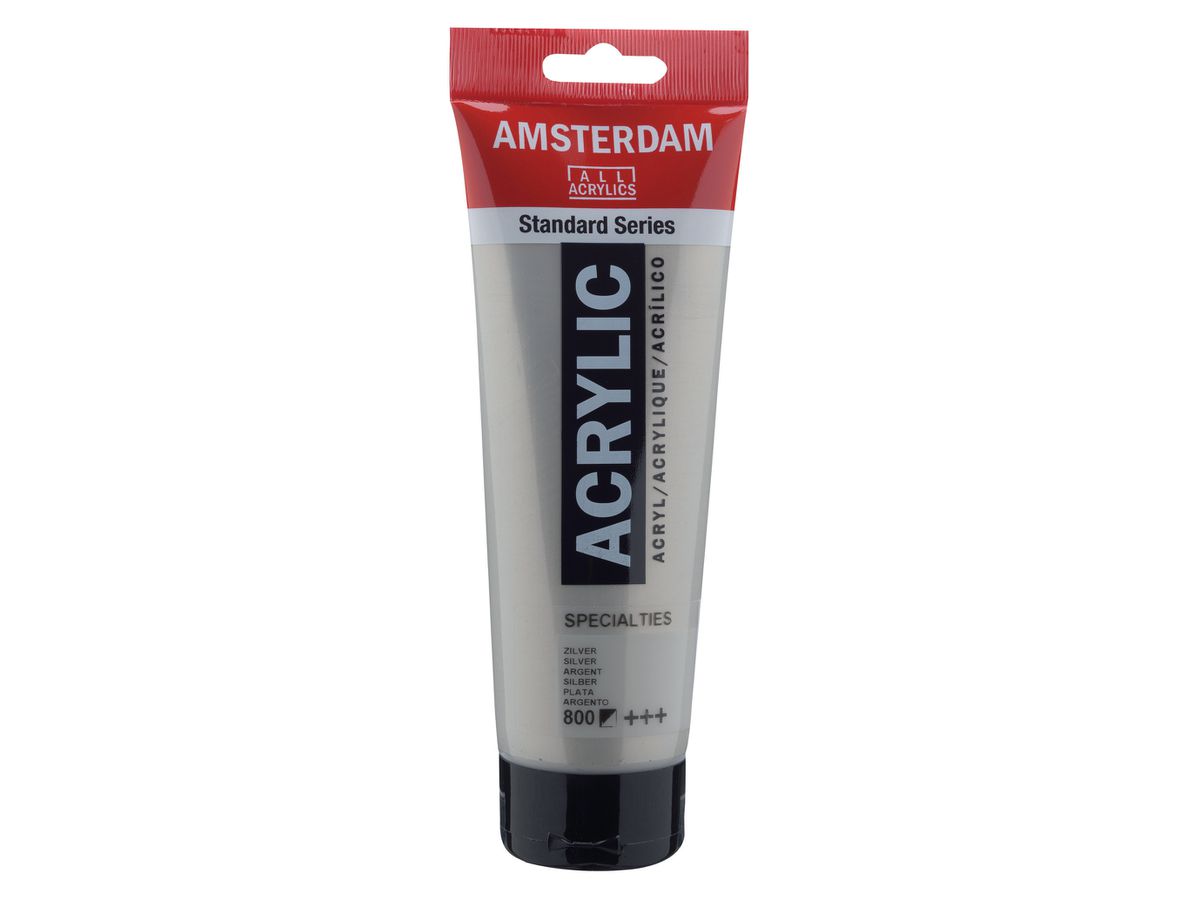 AMSTERDAM Colore acrilici 250ml 17128000 argento 800 (8712079254971)