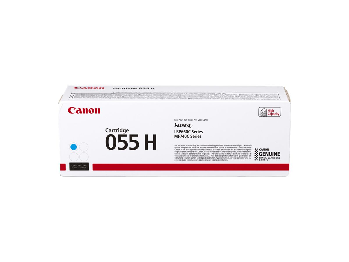 CANON Modulo di toner 055H cyan CRG 055 CH LBP663/MF742 5900 pagine (4549292124804)