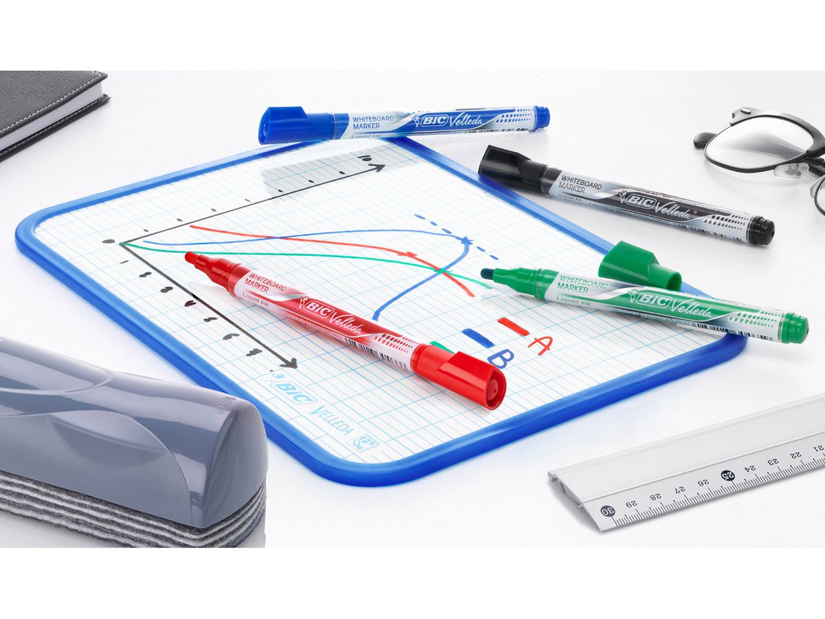 BIC Whiteboard Liquid Ink 902094 4 colori astuccio (3086123307193)