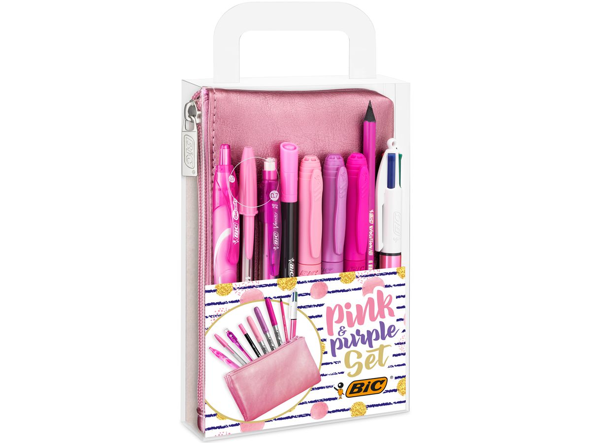 BIC Set Pink & Pure 964280 9 pezzi, rosa (3086123532755)