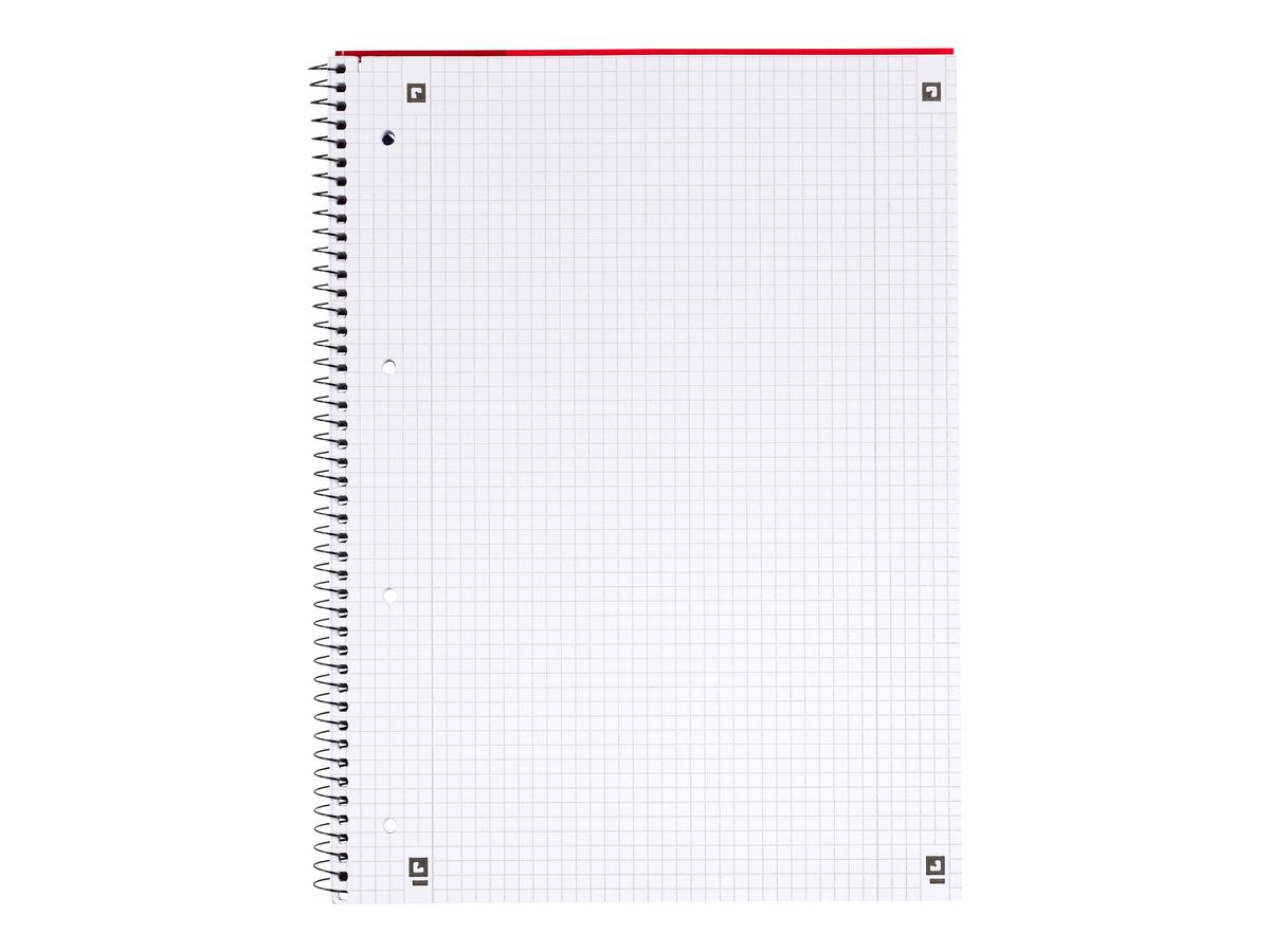 OXFORD School Collegeblocco A4+ 400061038 quadretti 5mm, 80 fgl 3 pez (4006140013296)