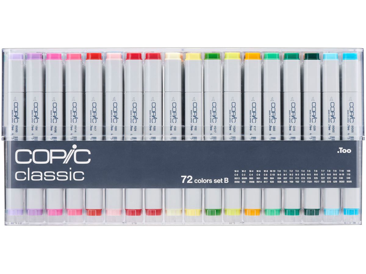 COPIC Marker Classic 20075161 Set B, 72 pcs. (4511338063385)