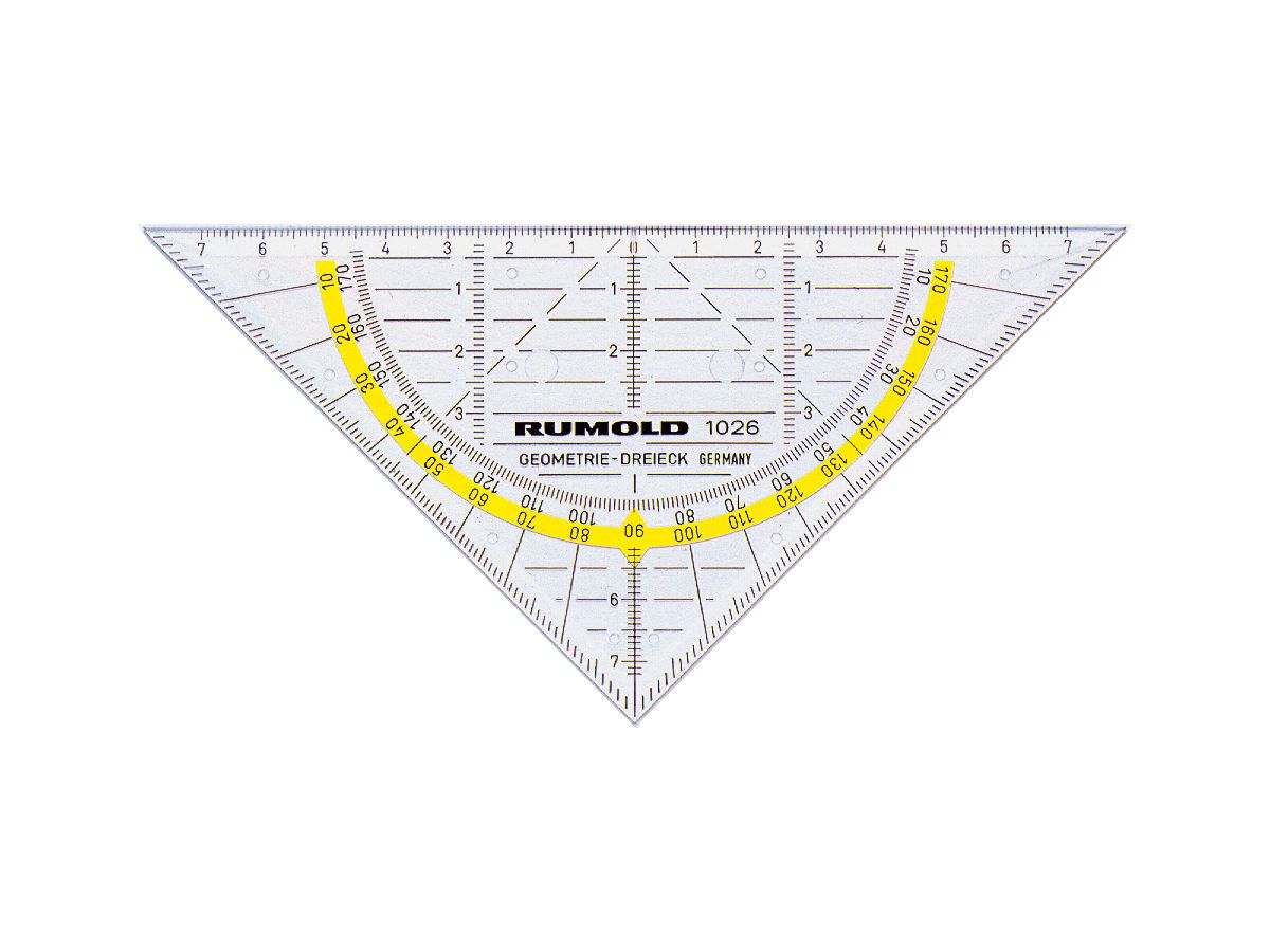 RUMOLD Equerre 14cm 1026 coloré/transp. (4012108059909)