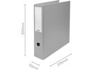 BIELLA Classeur 8cm 12042800U gris, 2 mécanismes 2xA5 (7611365202195)