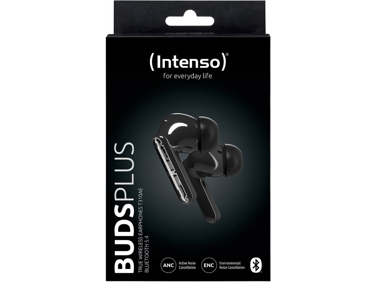 INTENSO Buds Plus Wirel. Earphones 3720310 T310AE, ANC, black (4034303034505)