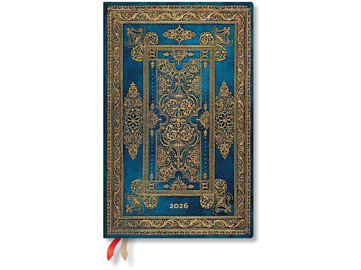 PAPERBLANKS Agenda Blue Luxe 2026 DF0930-7 1S/2P HOR Maxi HC FR 13.5x21cm (9780349709307)