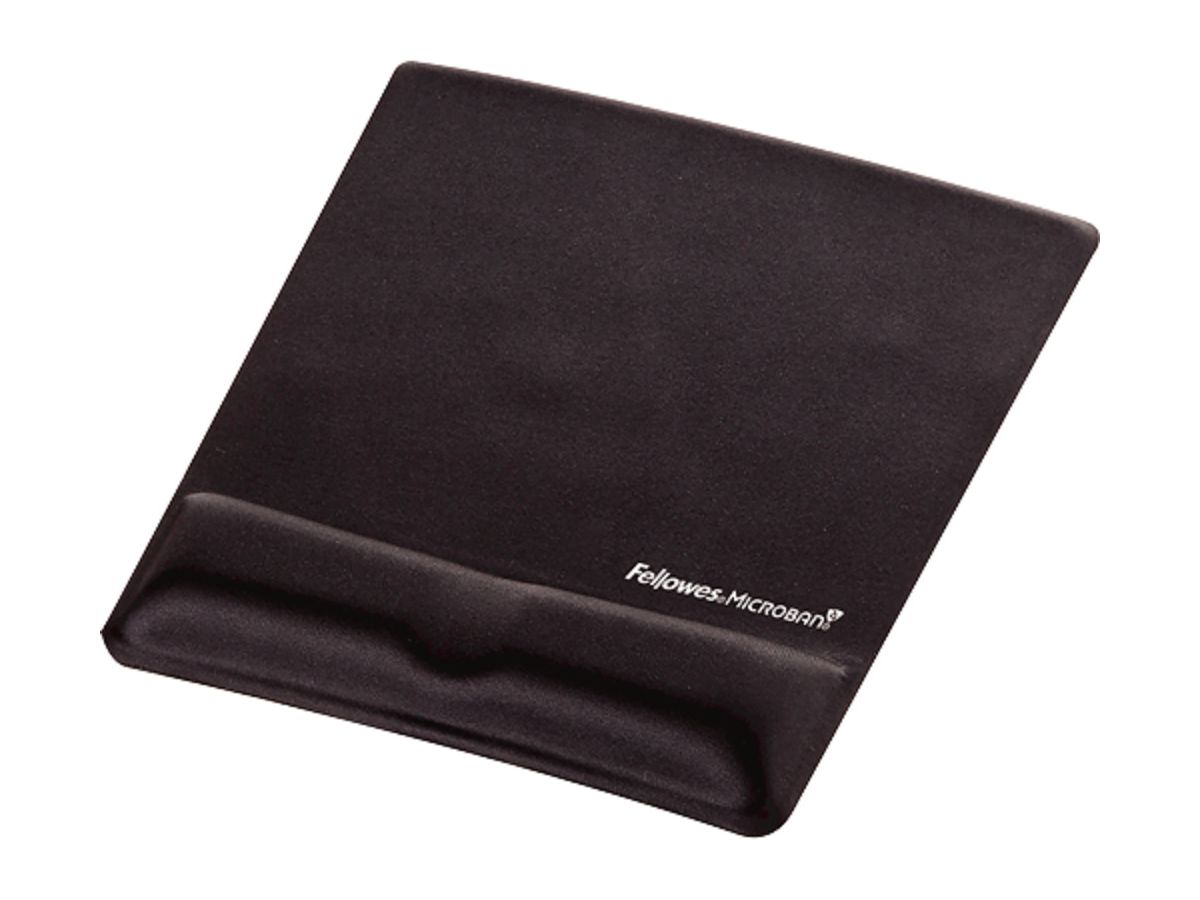 FELLOWES Tapis de souris Crystals 9181201 noir, avec repose-poignets (0043859536351)