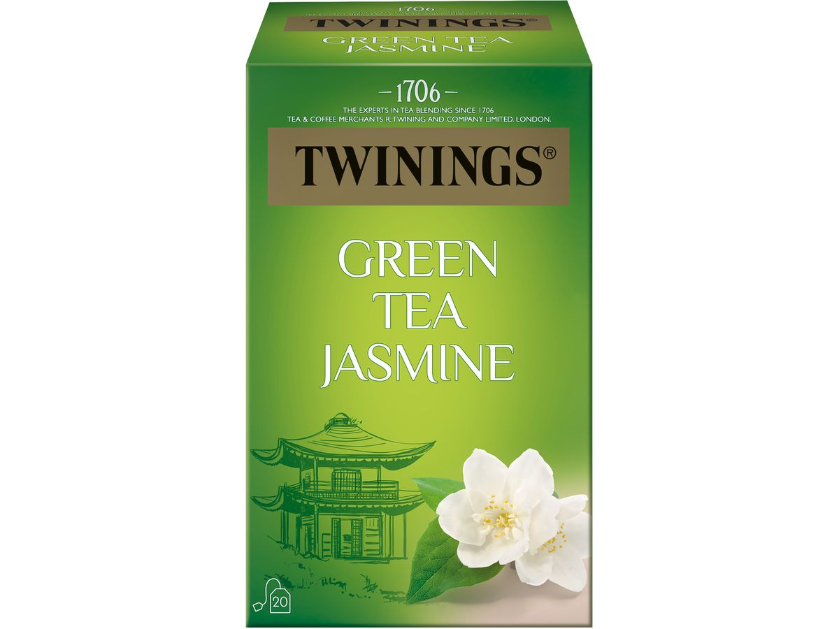 TWININGS Green Tea Jasmine 100018001 Borse 1,8 g, 20 pz. (0070177234461)