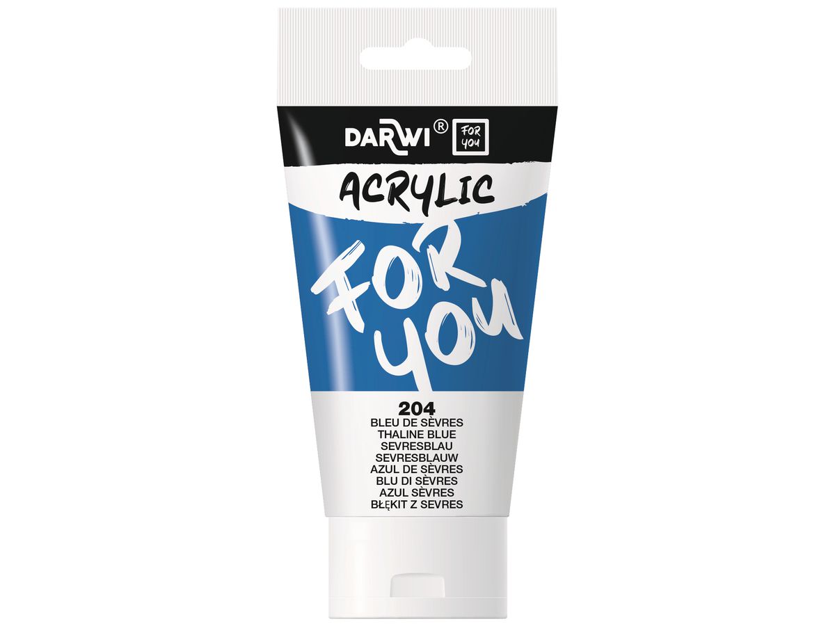 DARWI Peinture acrylique 75ml DF5150075204C Bleu Sèvres (5411711463483)