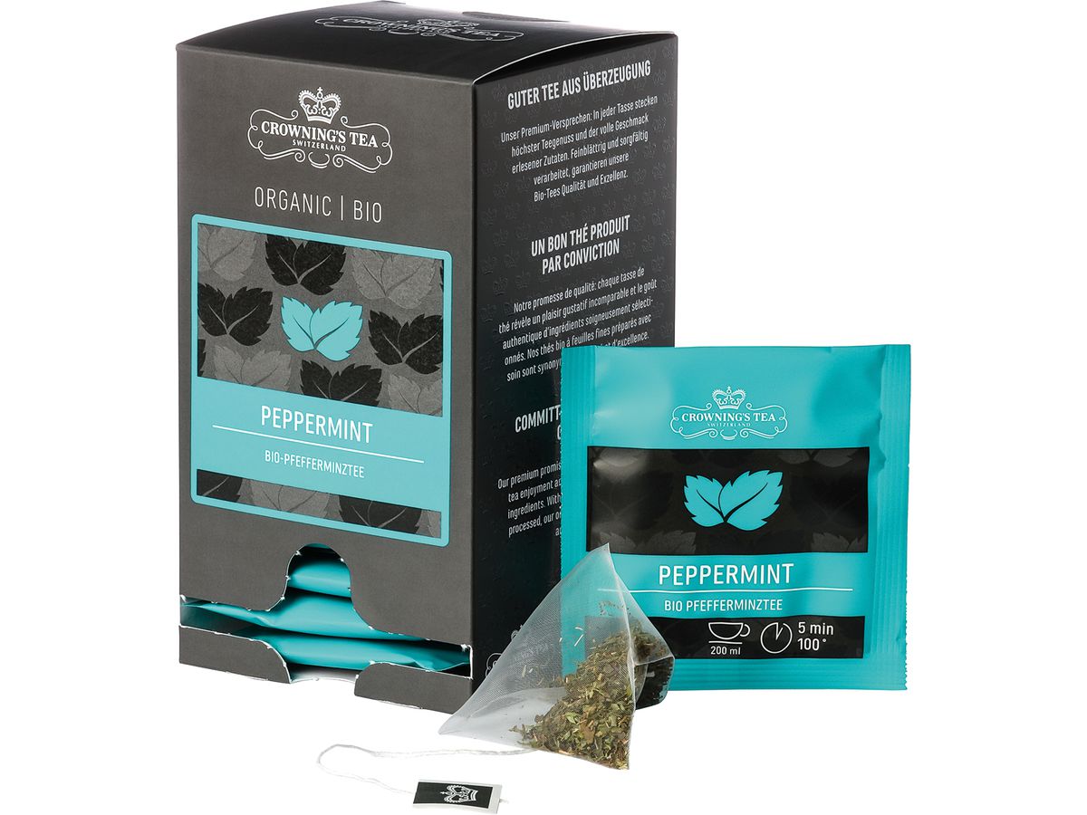 CROWNING'S Bio Peppermint 105551 Pyramide 1.5g, 15 Stk. (7611259270248)