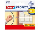 TESA Protect Pastille 10x10mm 578990000 blanc,autocol.,anti-choc 8pcs. (4042448885074)