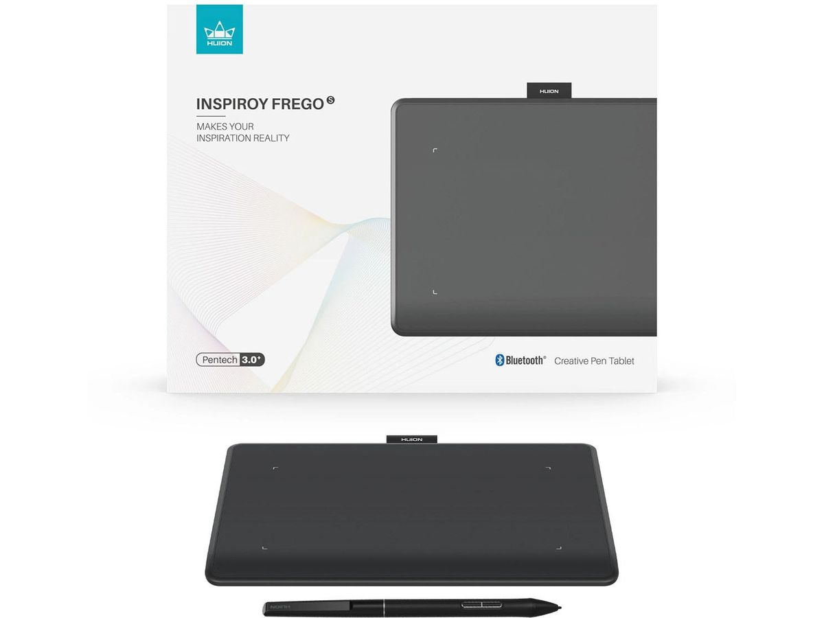 HUION Inspiroy Frego M Black L610 8192Levels, 5080 LPI, BT USB-C (6930444805531)