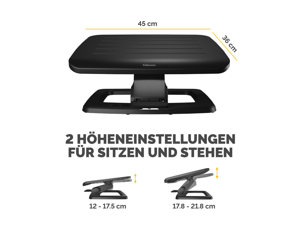 FELLOWES Fussstütze Hana LT 100016998 schwarz (0043859796106)