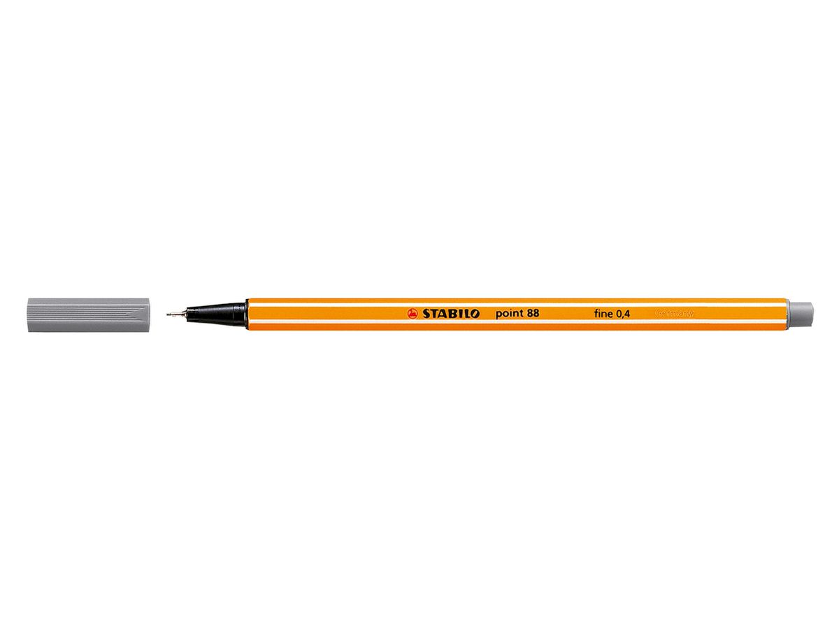 STABILO Fineliner Point 88 0.4mm 88/96 gris foncé (4006381333986)