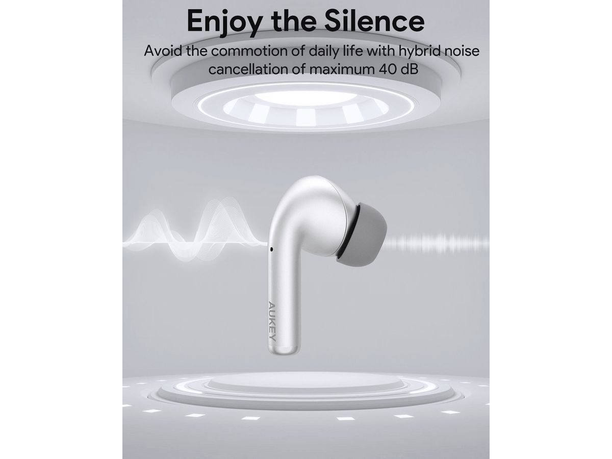 AUKEY Beyond ANC Pro EP-B1 SL Compact TWS, Silver (0689323787890)