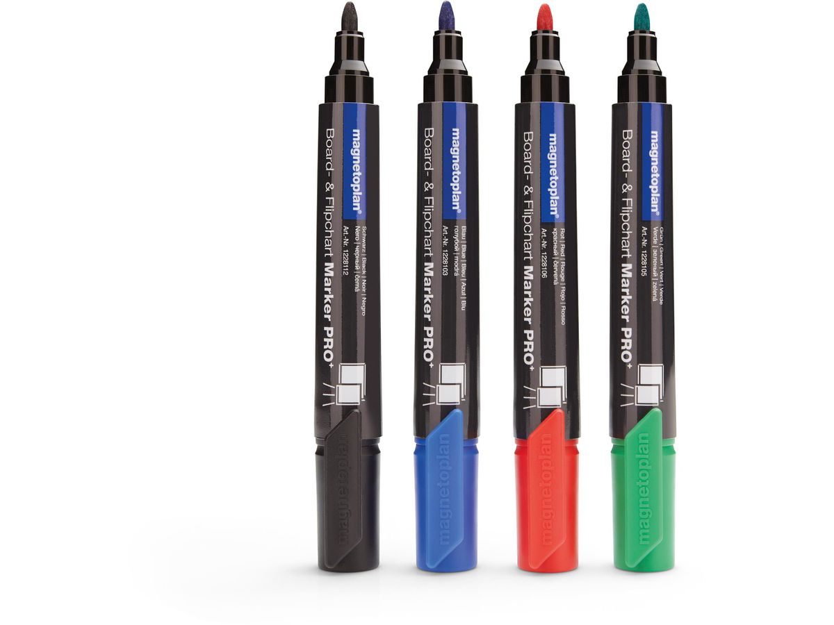 MAGNETOPLAN Marker combiné Pro+ 12281 Couleurs assort. 4 pcs. (4013695024790)