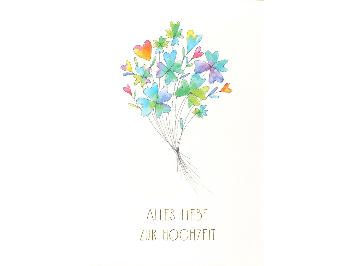 ABC Hochzeitskarte Ballons 1120009000 B6 ()