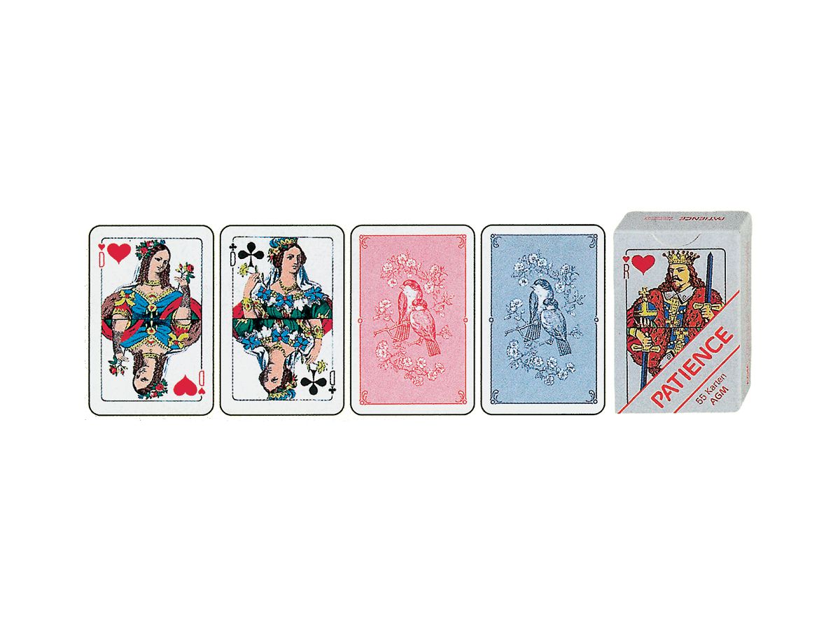 AGMÜLLER Patience 43x66mm 10032199-001 blu 55 cartoline (7621600122232)