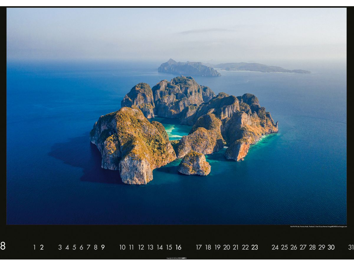 WEINGARTEN Calendario 2026 2951900+26 Die Erde von oben DE 68x49cm (9783839901632)