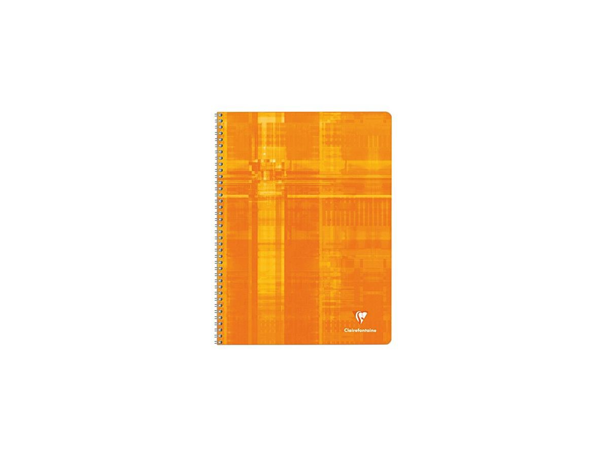 CLAIREFONTAINE Carnet spirale ass. A4 8342 5mm, quadrillé 50 feuilles (3329680834208)
