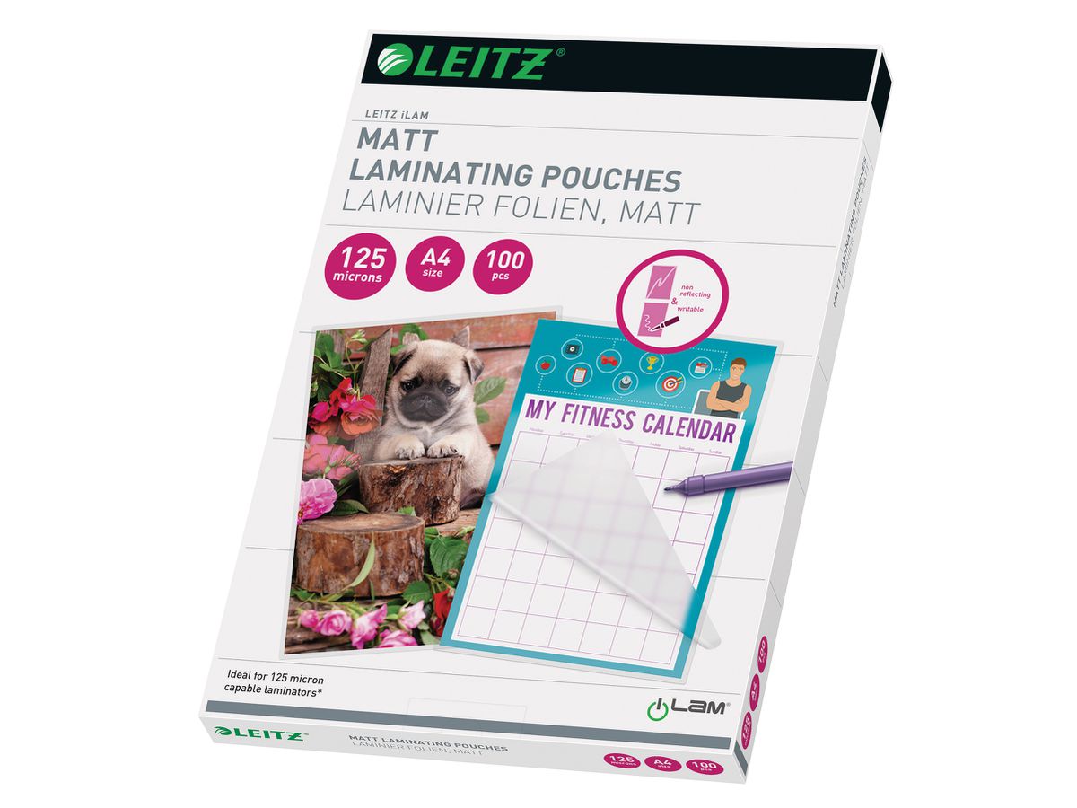 LEITZ Laminiertasche A4 16926 matt, 125my 100 Stk (5411313169264)