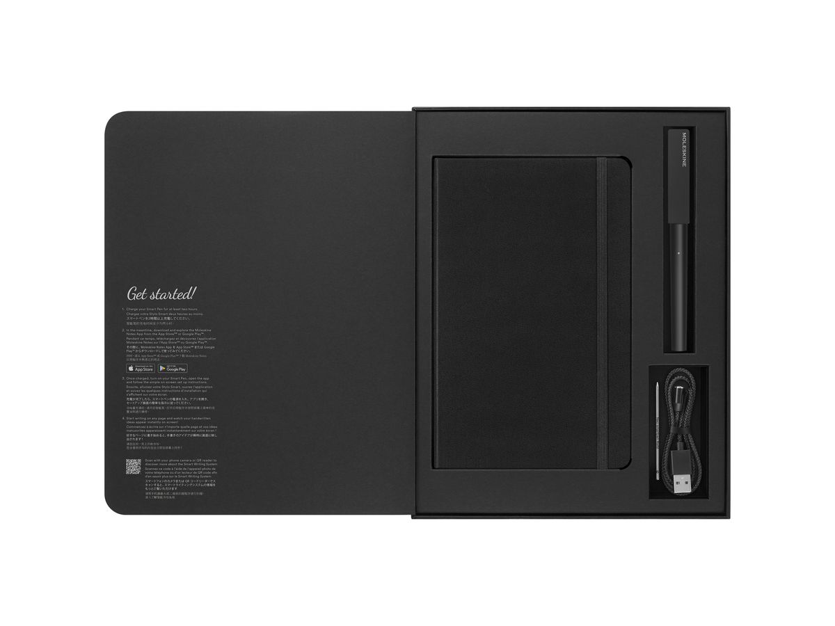 MOLESKINE Smart Writing Set Smart Pen+3 56598851571 noir, ligné, 176 page (8056598851571)