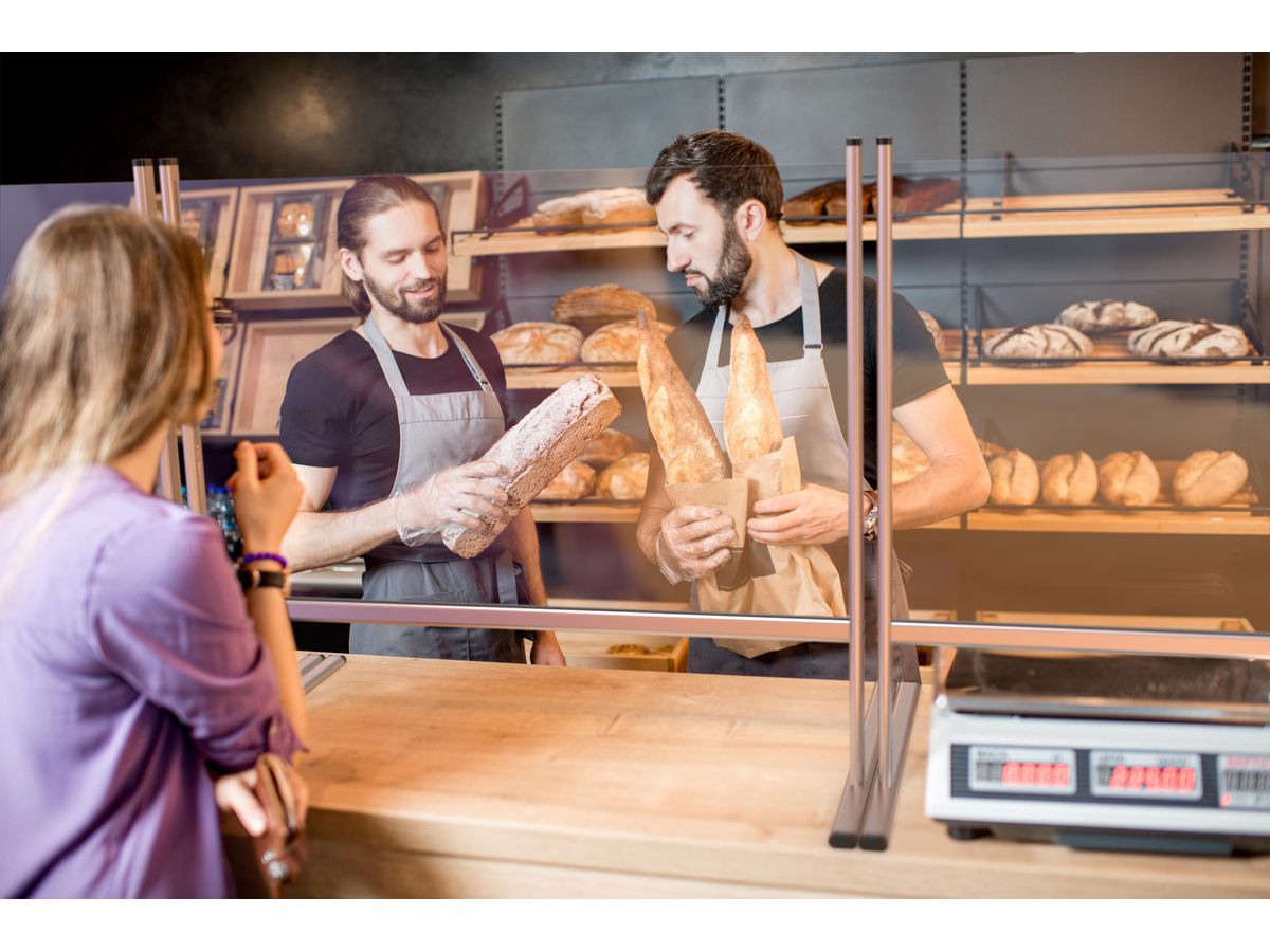 MAGNETOPLAN Mur hygiénique 829x927mm 1102880 Verre acrylique (4013695062433)