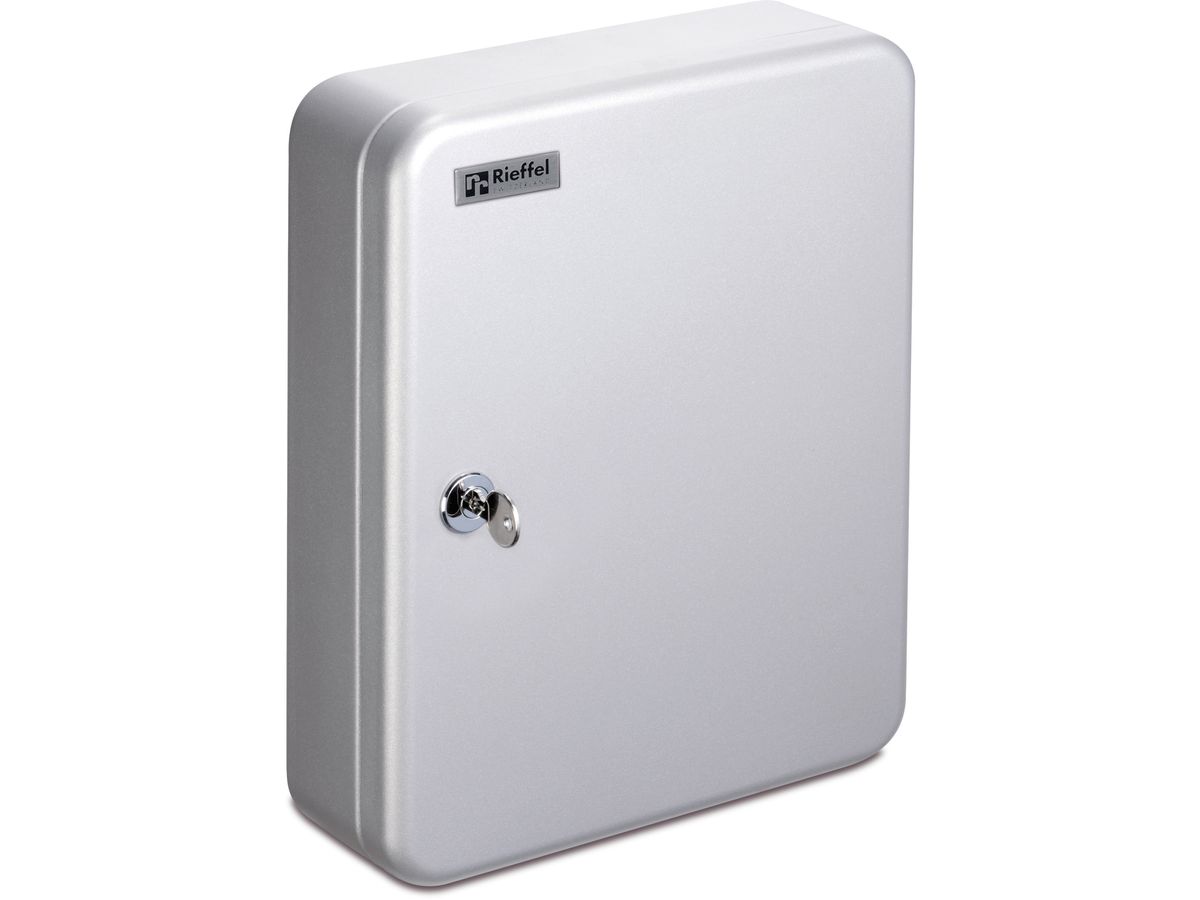 RIEFFEL SWITZERLAND Schlüsselkasten KyStor grau KR-15.28 24,2x30x8cm 28 Haken (7640115311207)