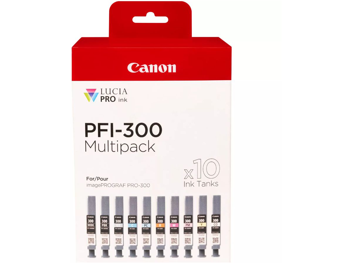 CANON Multipack inchiostro 10 colori PFI-300Mult iPF PRO-300 10x14.4ml (8714574667355)