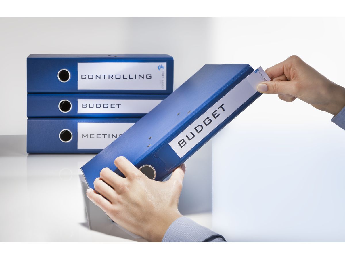 AVERY ZWECKFORM Rückenschild Ordner 28x143mm 32242 weiss 225 Stück/25 Blatt (4004182322420)