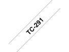 PTOUCH Ruban, laminé noir/blanc TC-291 PT-3000 9 mm (4977766050708)
